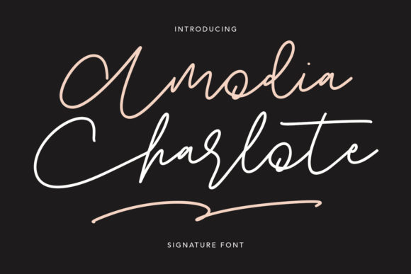 Amodia Charlote: The Elegant Handwritten Font for Modern Web Design