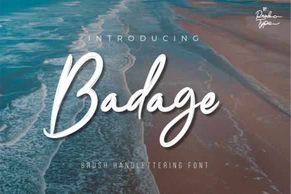 Badage Script Handwritten Font for Editorial and Brand Design