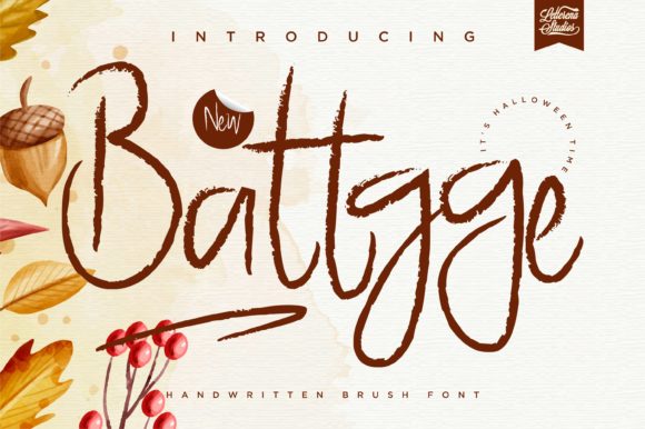 Battgge Brushed Handwritten Font for Editorial Branding