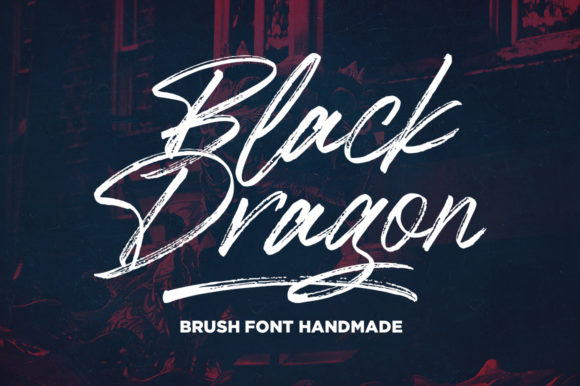 Black Dragon: A Dramatic Script Handwritten Font for Bold Brand Identity