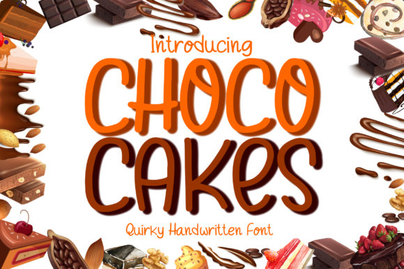Choco Cakes: The Perfect Script Handwritten Font for Bakery Branding