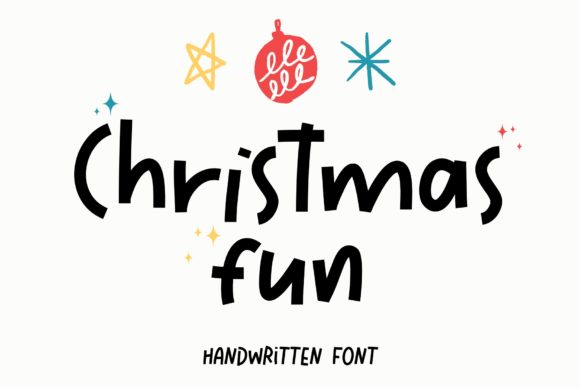 Christmas Fun Handwritten Font for Holiday Crafts and Designs