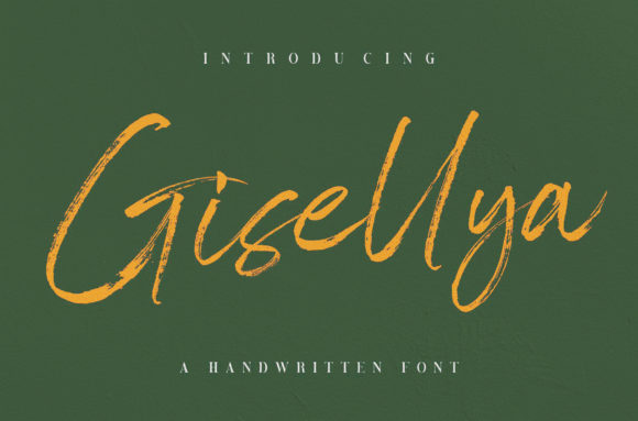 Gisellya Brushed Handwritten Font Review for Campaign Design