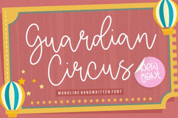 Guardian Circus Typeface for Editorial Design Projects