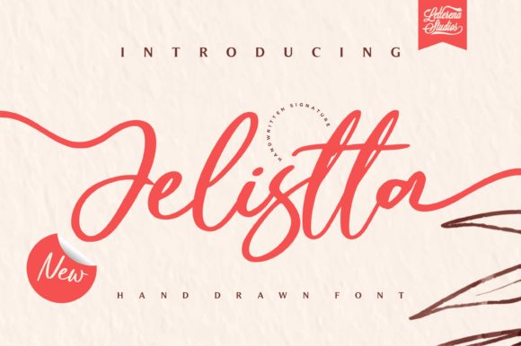 Jelistta Typeface: A Relaxed Handwritten Font for Modern Craft Brands