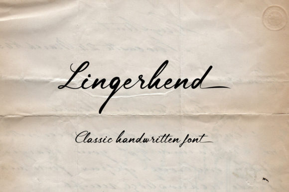 Lingerhend: A Relaxed Handwritten Font for Polished Branding