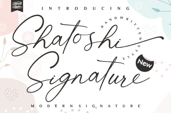 Shatoshi Signature: A Stylish Script Handwritten Font for Crafters