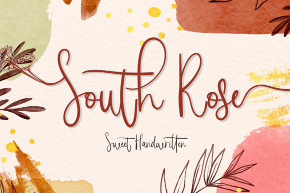 South Rose: A Whimsical Handwritten Font for Modern Branding