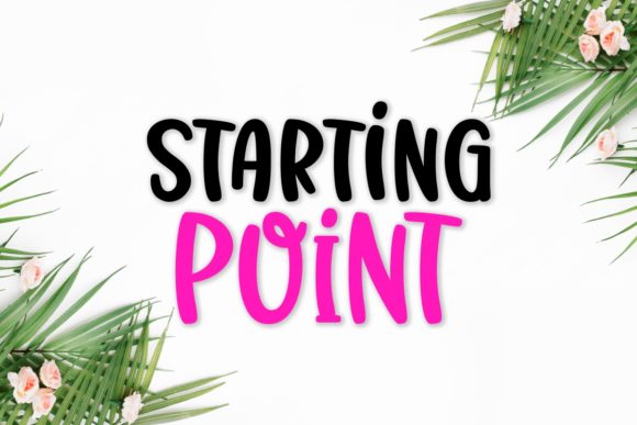 Starting Point Handwritten Font for Kids Branding