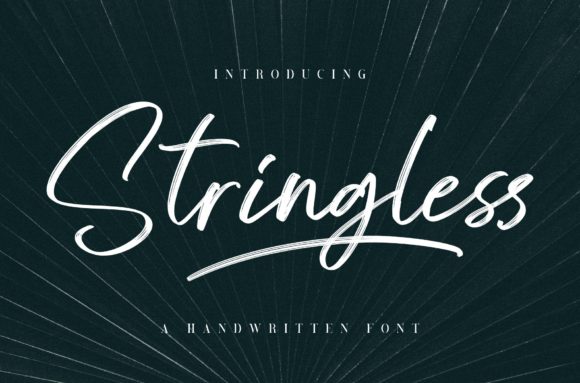 Stringless Brush Script for Branding and Packaging Design