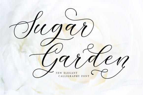 Sugar Garden Font: Elegant Script Handwritten Type for Branding