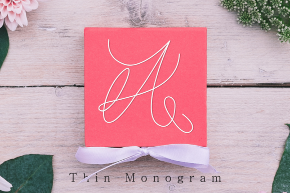 Thin Monogram: The Elegant Script Handwritten Font for Polished Branding