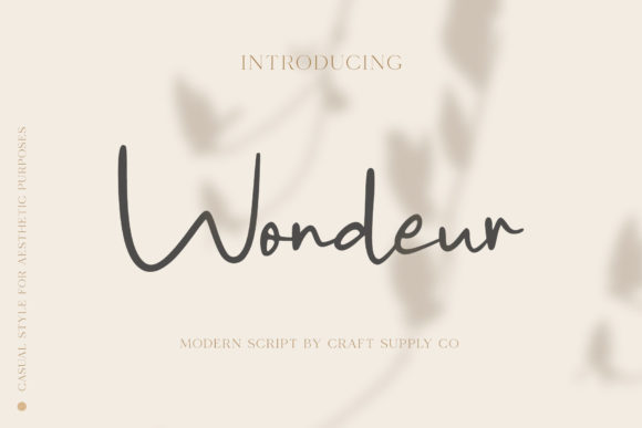 Wondeur: The Sweet Handwritten Font for Elegant Campaign Design